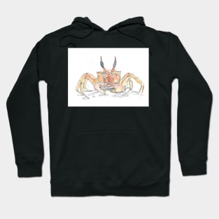 Red ghost crab illustration Hoodie